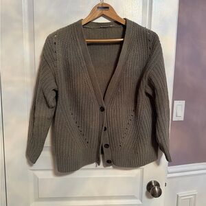Ricki's Olive Button-Up Cardigan
